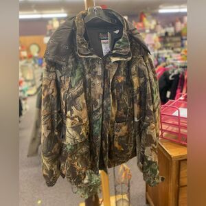 Scentlok mens 3xl green camo 3 in 1 coat